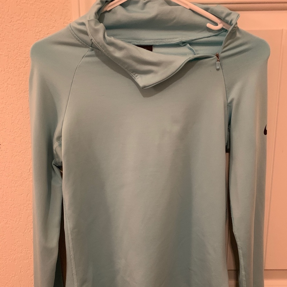 Blue Nike Dri-Fit sweatshirt
